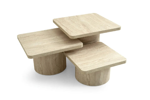 Traverten Kaplama Orta Sehpa